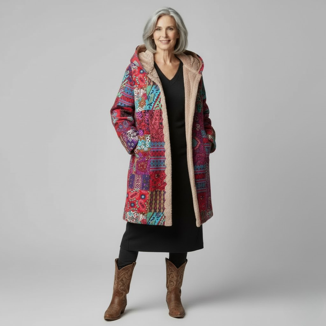 Rosalind | Cozy Patchwork Coat
