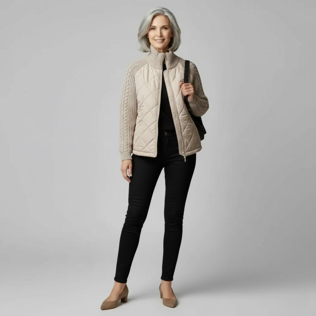 Janet | Quilted Knit Jacket