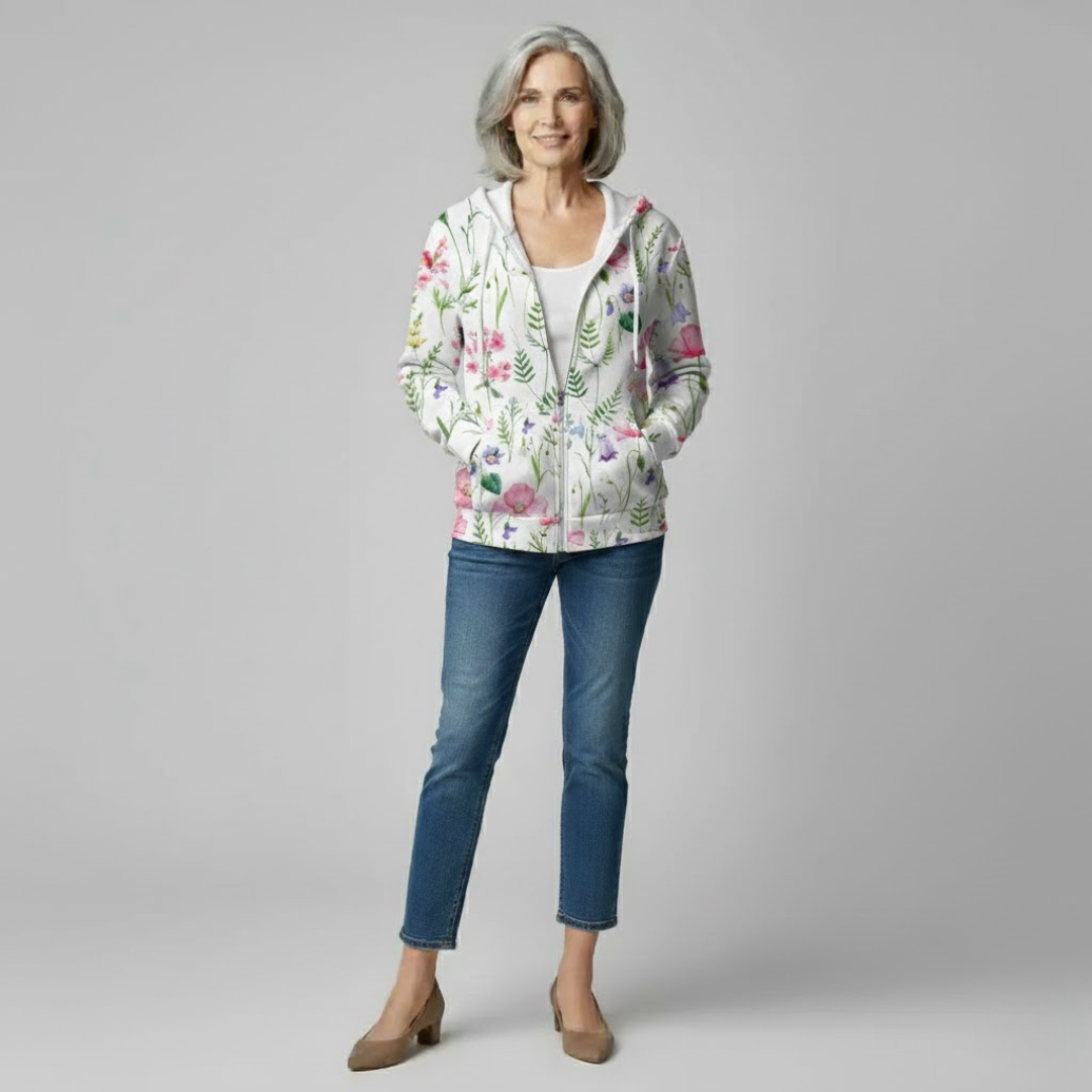 Bernadine | Garden Zip Hoodie