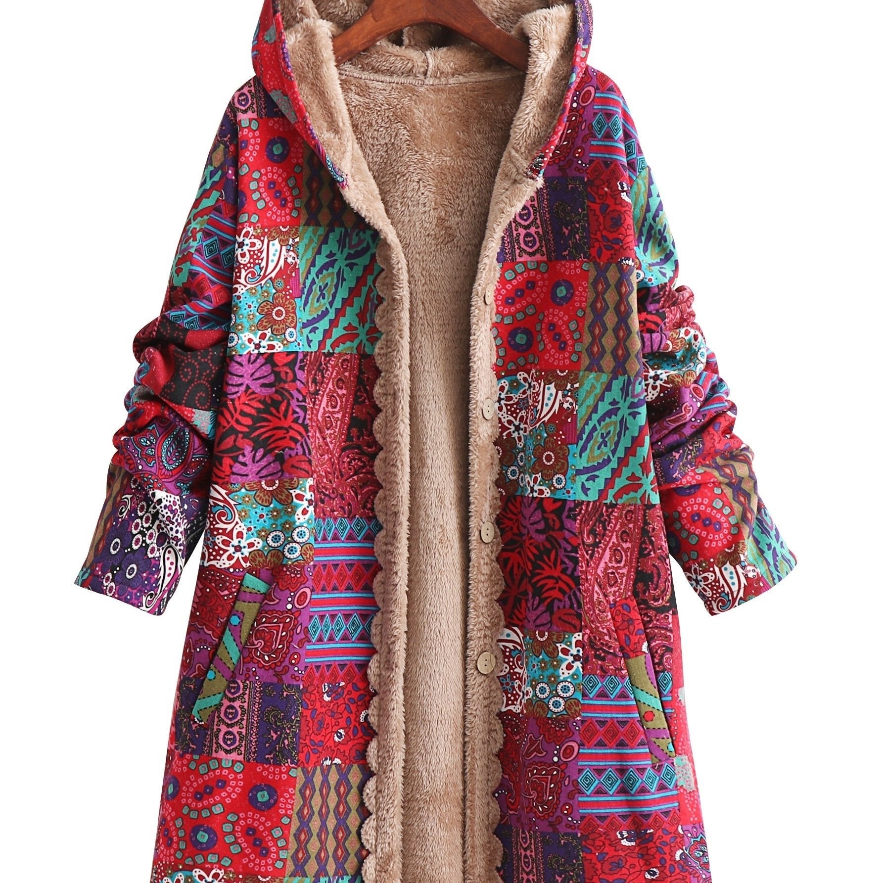 Rosalind | Cozy Patchwork Coat