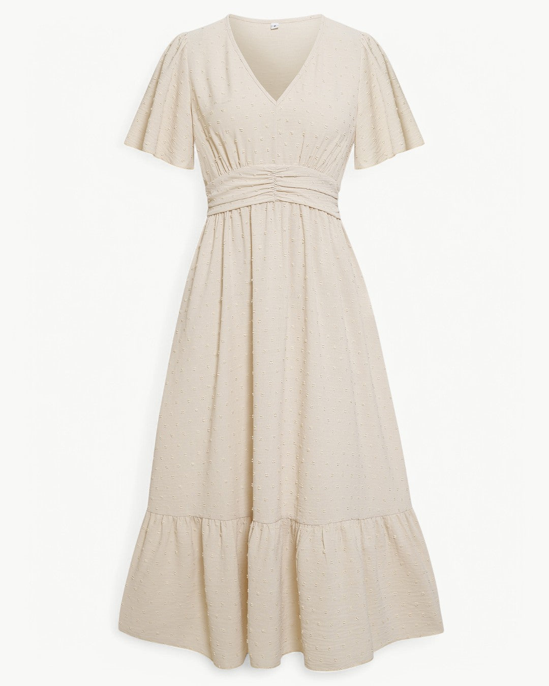 KLARISSE | ELEGANT FLOWY SUMMER V-NECK DRESS