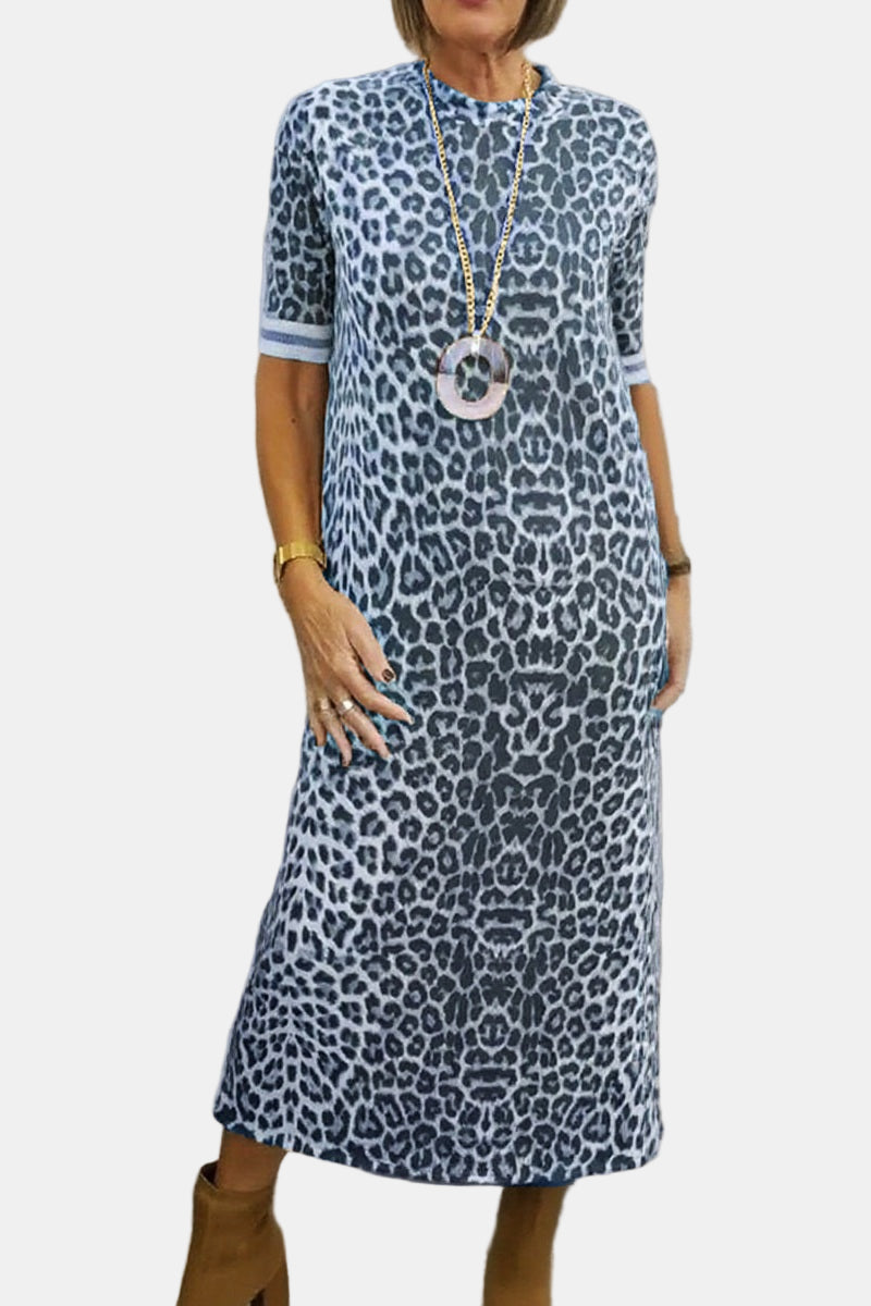 Liora | Animal Pattern Midi Dress