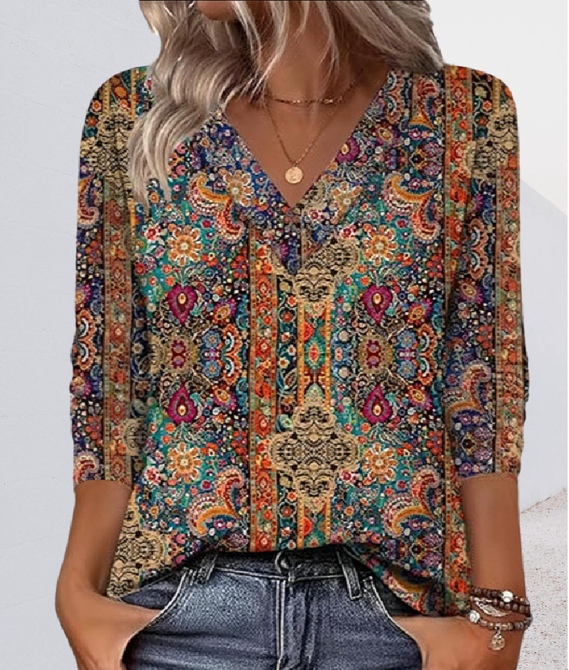 Eleanor | Relaxed Floral Blouse