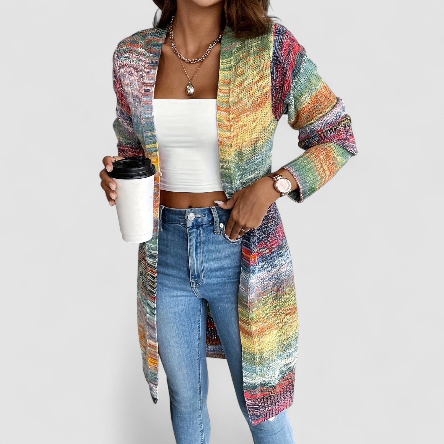 Karen | Colorwoven Knit Cardigan