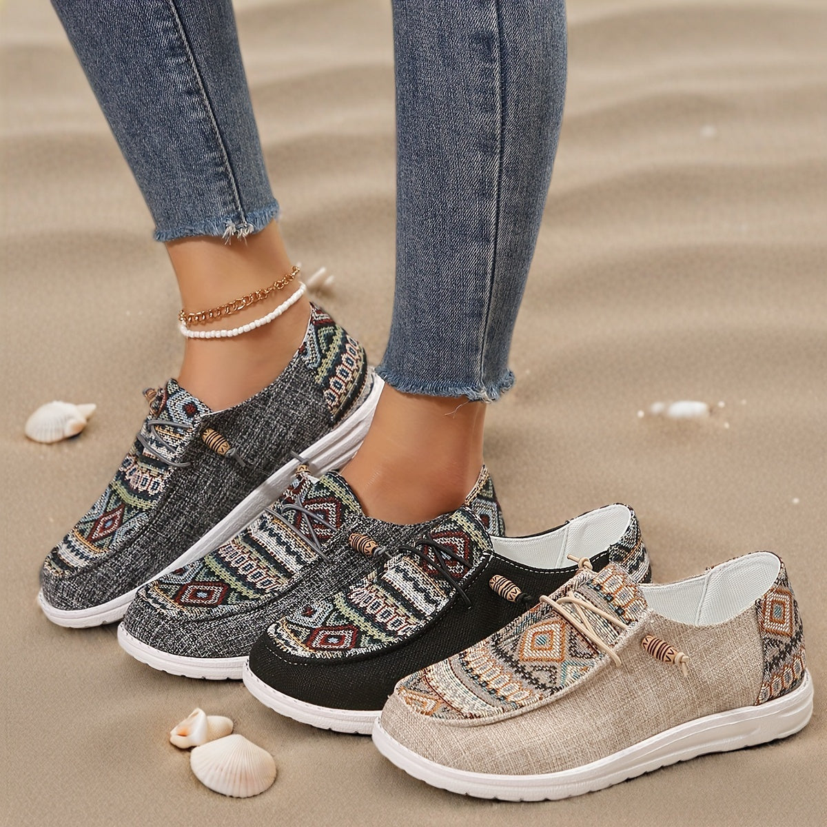 Women’s Vintage Geometric Shoes