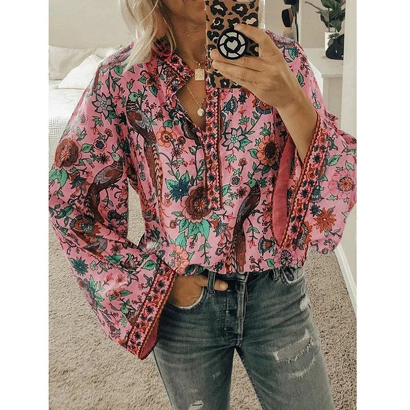Aria | Vintage Print Blouse