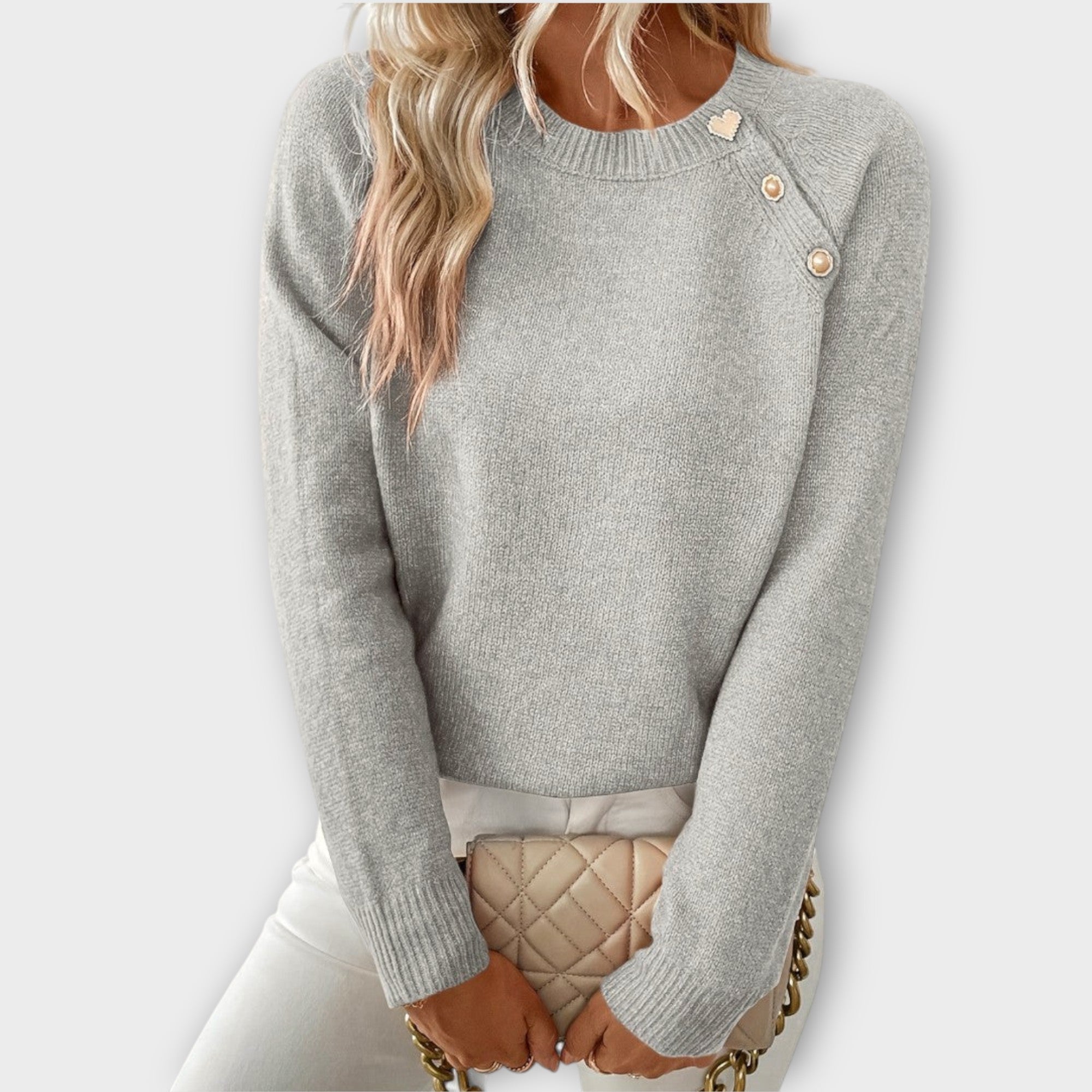 Juliana | Elegant Buttoned Sweater