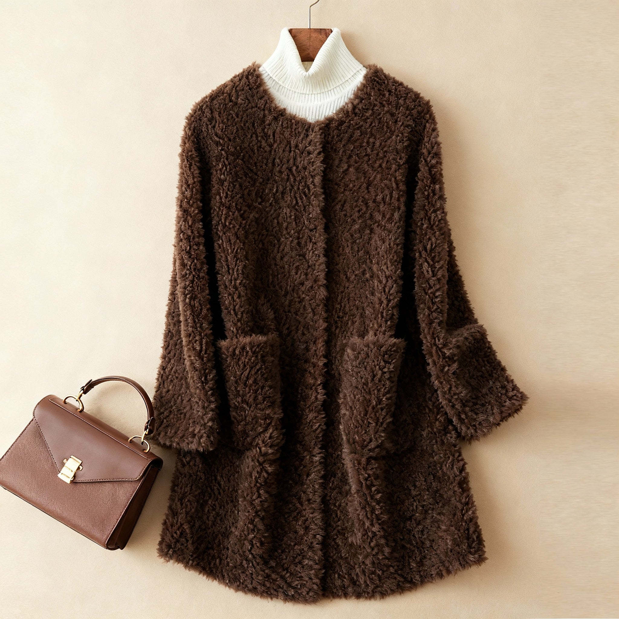 Bianca | Warm Shearling Coat