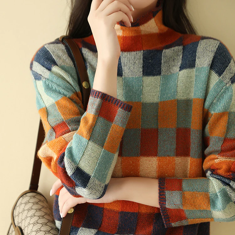Celianne | Modern Checkered Sweater