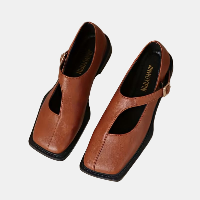 Christine | Classic T-Strap Flats