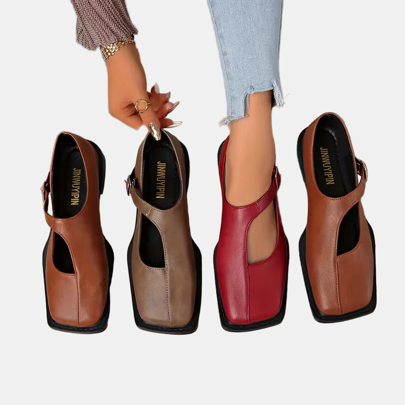 Christine | Classic T-Strap Flats