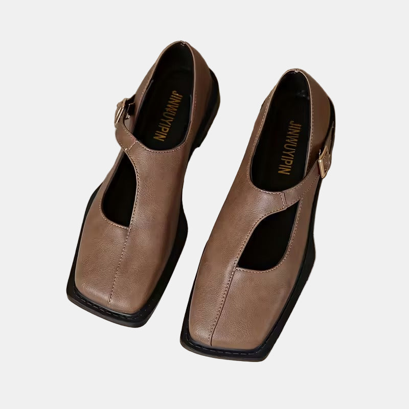 Christine | Classic T-Strap Flats