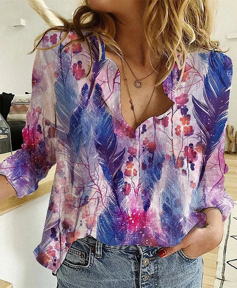Ariana | Elegant Printed Blouse