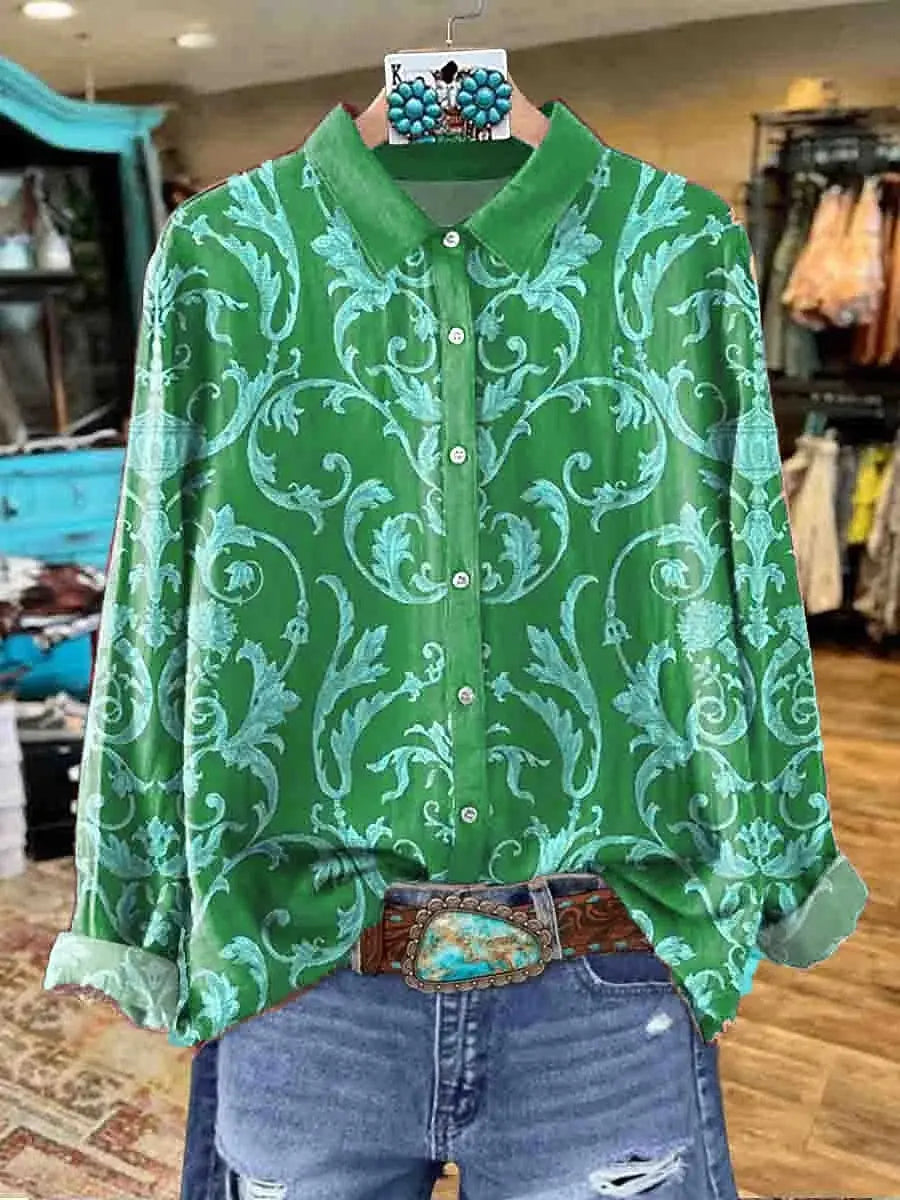 Audrey | Bohemian Floral Shirt